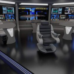 View of the Captain's Chair and Main Systems Display